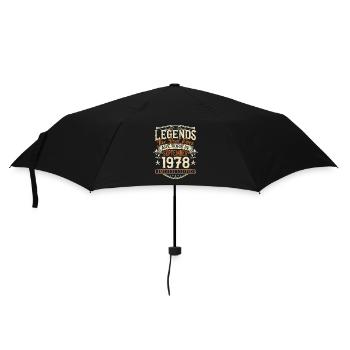 September 1978 Born Birthday - Umbrella (small) - black - Front