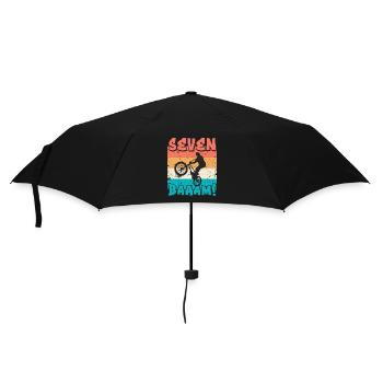 7th birthday Bmx 7 years gift - Umbrella (small) - black - Front