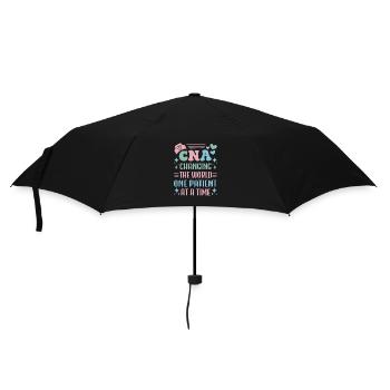 CNA Nursing Quotes Funny Nurse Lovers Cute CNA - Umbrella (small) - black - Front