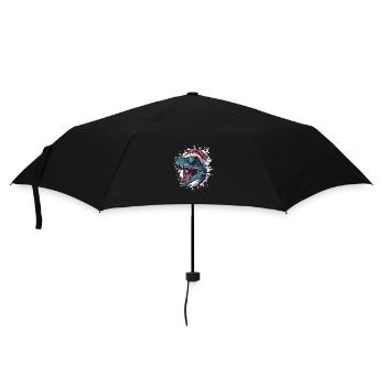 Dragon Christmas Funny - Umbrella (small) - black - Front