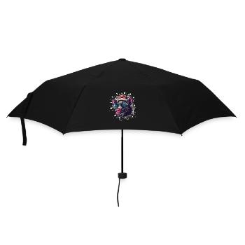 Pig Christmas Funny Wild Boar - Umbrella (small) - black - Front