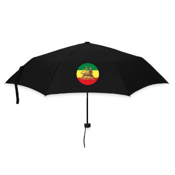 Lion of Judah - Ethiopia Reggae Roots Rastafari - Regenschirm (klein) - Schwarz - Vorne