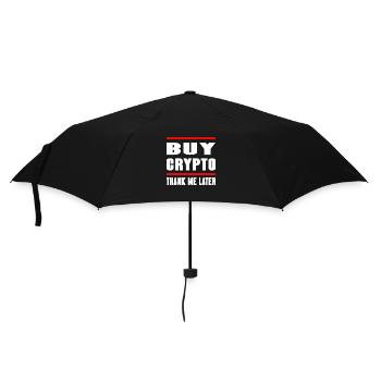 Bitcoin Trading Crypto Aktien - Regenschirm (klein) - Schwarz - Vorne