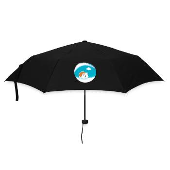 Cute Cartoon Hamster Love Pet 15 - Umbrella (small) - black - Front