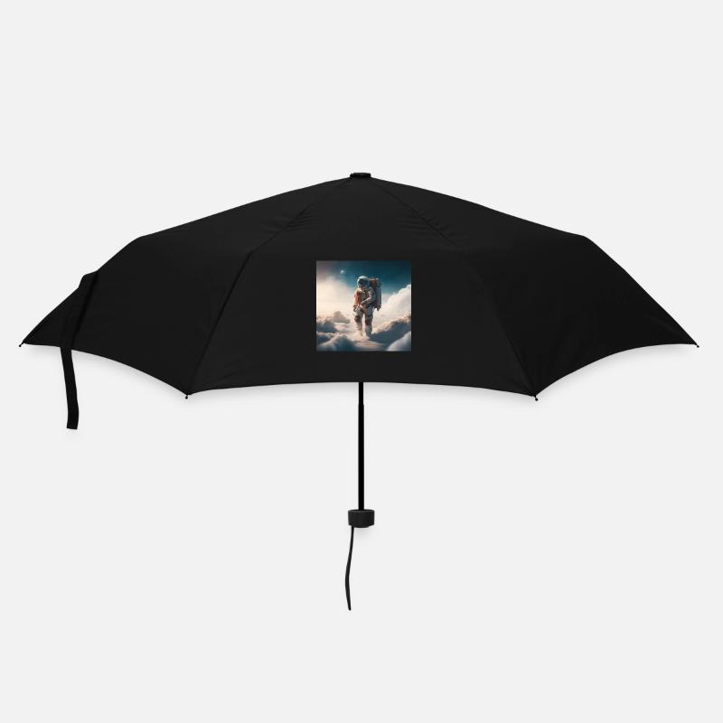 an astronaut walking on clouds - Parapluie standard - noir