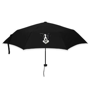 Border Collie - Umbrella (small) - black - Front