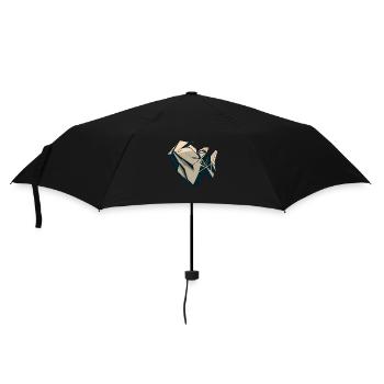 Moto géométrique - Parapluie standard - noir - Devant