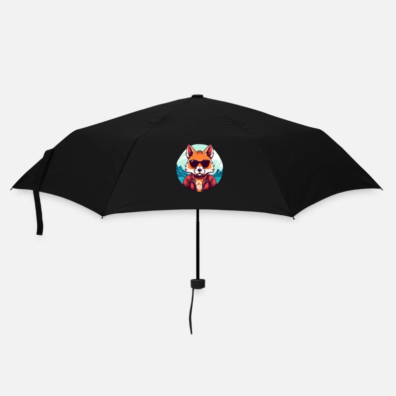 Renard cool - Parapluie standard - noir