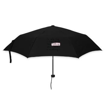 Food Talk - Regenschirm (klein) - Schwarz - Vorne