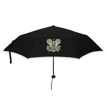 My Retirement Plan Racket Sport Tennis - Regenschirm (klein) - Schwarz - Vorne