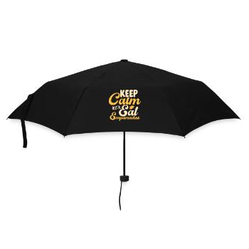 Keep Calm And Eat Empanadas Latin Pastry Food Dess - Regenschirm (klein) - Schwarz - Vorne