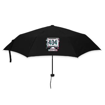 Fehler 404: Wortspiel nicht gefunden - Regenschirm (klein) - Schwarz - Vorne