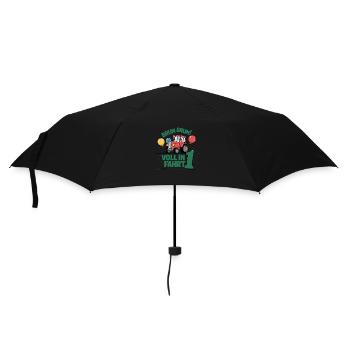 Cooler Traktor 1. Geburtstag: Bestseller Geschenk! - Regenschirm (klein) - Schwarz - Vorne
