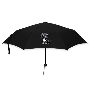Chien teckel mignon - Parapluie standard - noir - Devant