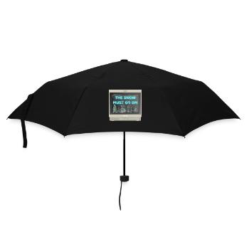 PVM Lover - Der Schnee muss weiter gehen - Regenschirm (klein) - Schwarz - Vorne