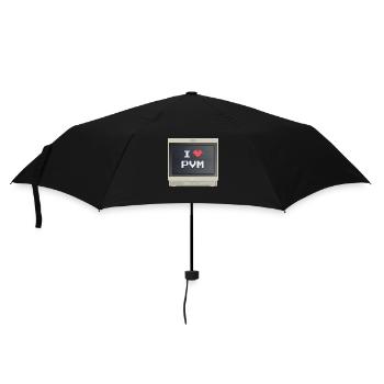 PVM Lover - Ich liebe mein PVM - Regenschirm (klein) - Schwarz - Vorne