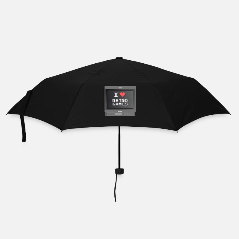 Retrogaming lover - Umbrella (small) - black
