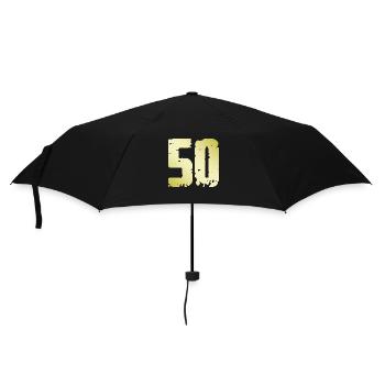 50 Number Vintage - Umbrella (small) - black - Front