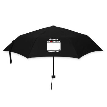 Unterschriften zum 50. Geburtstag - Gästebuch - Regenschirm (klein) - Schwarz - Vorne