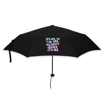 It’s Me – I’m the Birthday Girl Gift Bday Party - Umbrella (small) - black - Front