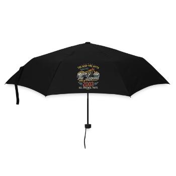 2003 Vintage Man Myth Legend Motorcycle - Umbrella (small) - black - Front