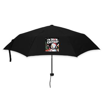 I'M SNOW EXCITED! - Umbrella (small) - black - Front