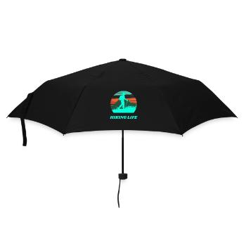 HIKING LIFE,NATURE,EXPLORE,OUTDOOR ACTIVITIES - Umbrella (small) - black - Front