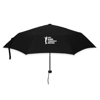 Trompette Musicien Instrument Musique drôle dicton - Parapluie standard - noir - Devant