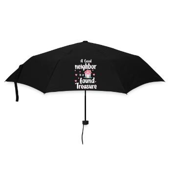 Nachbar Haus Gebäude Alkohol - Regenschirm (klein) - Schwarz - Vorne