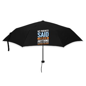 Miners underground treasures - Umbrella (small) - black - Front