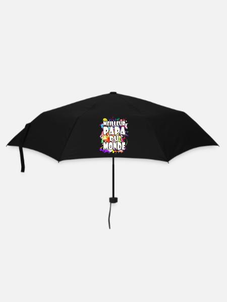 Cadeau fête des pères meilleur papa du monde - Parapluie standard - noir