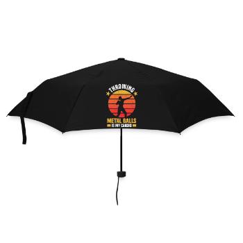 Kugelstoßen Leichtathletik | Sport Athlet Geschenk - Regenschirm (klein) - Schwarz - Vorne