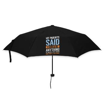 Miner Mining Shovel Work - Umbrella (small) - black - Front