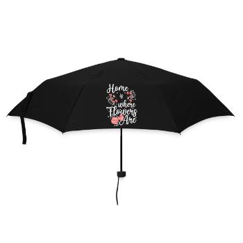 fleur belle fleur de pouce vert - Parapluie standard - noir - Devant