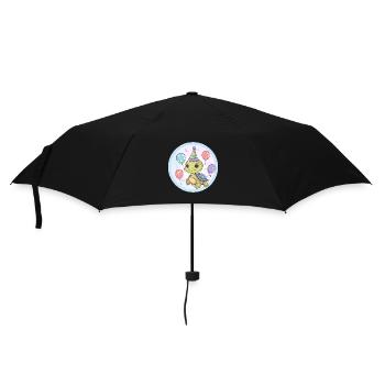 Turtle Birthday Baby - Umbrella (small) - black - Front