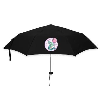 Chameleon Birthday Baby - Umbrella (small) - black - Front