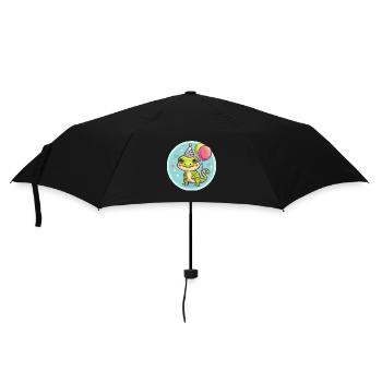 Lizard Birthday Baby - Umbrella (small) - black - Front