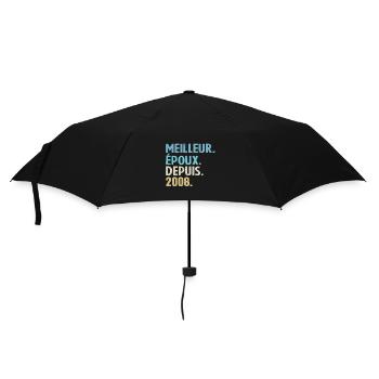 Bester Ehemann seit 2008 - Regenschirm (klein) - Schwarz - Vorne