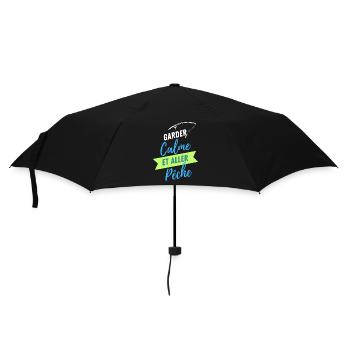 GARDEZ CALME ET ALLER PECHE - Parapluie standard - noir - Devant