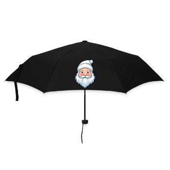 Weißer Weihnachtszauber - Regenschirm (klein) - Schwarz - Vorne
