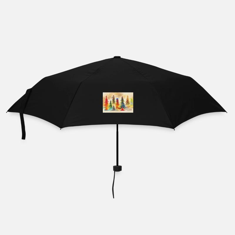Artistic Christmas Tree - Umbrella (small) - black