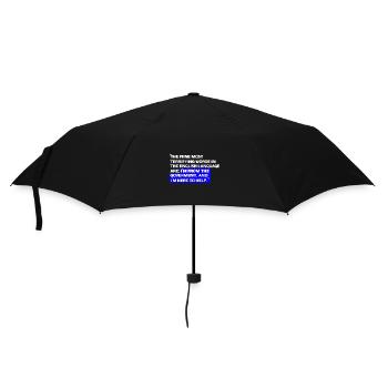Paradoxical State Aid Quotes - Umbrella (small) - black - Front