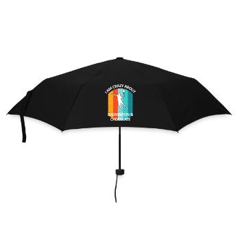 Badminton Badminton Badminton Player Chocolate - Umbrella (small) - black - Front