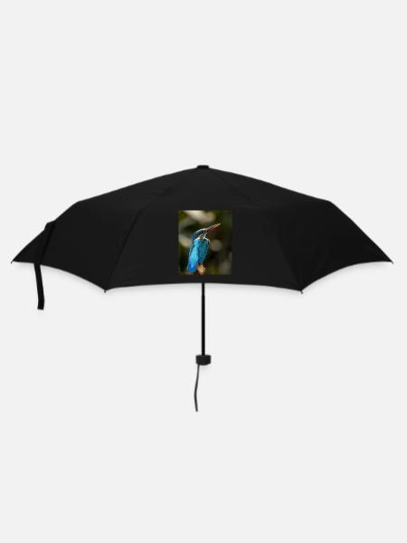 Kingfisher Bird - Umbrella (small) - black