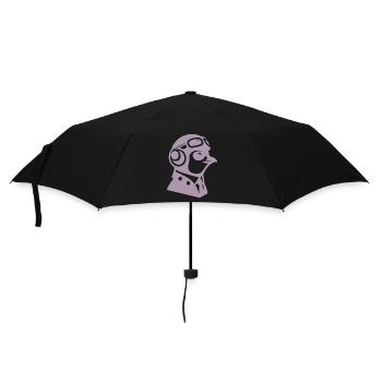 Penguin Pilot Airplane Flying Flight License - Umbrella (small) - black - Front