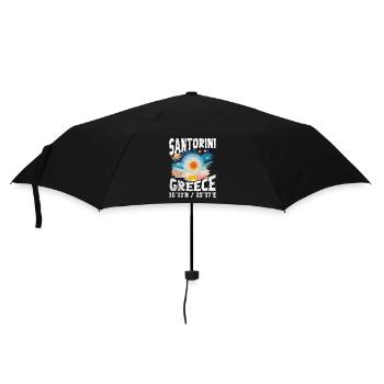 Griechenland Ägäische Inseln Col - Regenschirm (klein) - Schwarz - Vorne