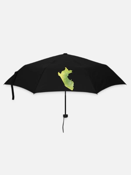 Peru - Regenschirm (klein) - Schwarz
