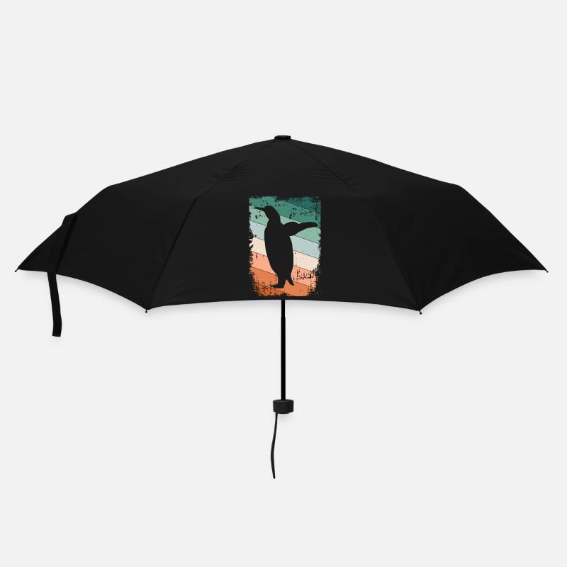Pinguin Pinguine - Regenschirm (klein) - Schwarz