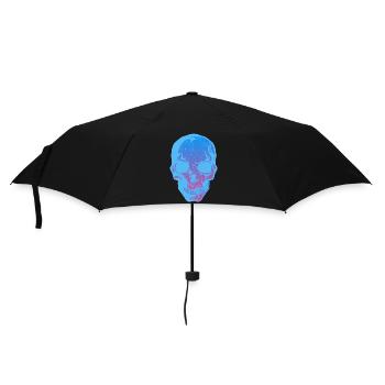 crane tete de mort halloween - Parapluie standard - noir - Devant