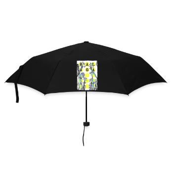 Malaga Spain City Skyline Home Love Holidays - Umbrella (small) - black - Front